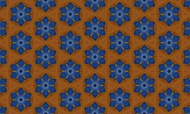 Toprak tonlarda altıgenler ve üçgenler içeren canlı geometrik desen tasarımlara, tekstil ve ev dekorlarına görsel ilgi eklemek için mükemmel.