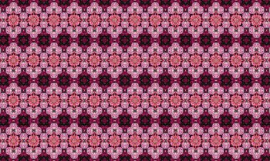 Canlı pembe ve mor renkli desenlerle süslü tasarımlar, ev dekorasyonu, moda ve dijital sanat projeleri için mükemmel.