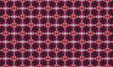 Parlak pembe ve mor çiçekleri parlak siyah bir arka planda barındıran sersemletici çiçek deseni, her tasarım projesine zerafet ve incelik katmak için mükemmel.