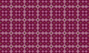 Dekoratif kullanım için dairesel tasarımlarla karışık mor geometrik desen