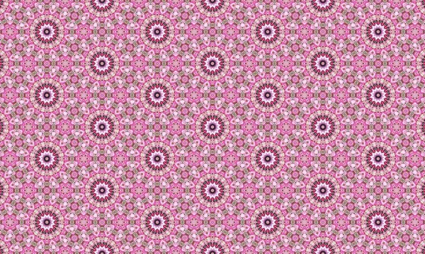 Dairesel tasarımlar içeren karmaşık pembe desenli, modadan ev dekorasyonuna kadar her projeye zarafet ve incelik katmak için mükemmel.