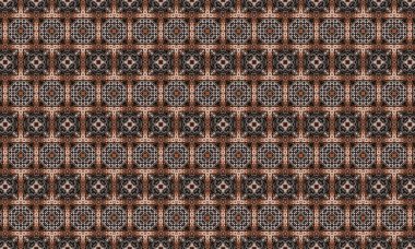 Kahverengi ve siyah kiremitleri olan karmaşık geometrik desen kusursuz bir tasarım, her projeye zarafet ve incelik katmak için mükemmel.