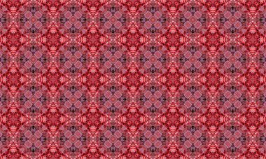 Çiçek motifleri içeren karmaşık pembe ve kırmızı geometrik desen, tasarımlara zarafet ve incelik katmak için mükemmel..