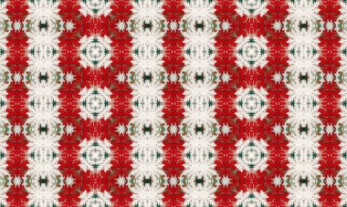 Çarpıcı çiçek desenleri, canlı kırmızı ve beyaz renkler ve yeşil aksanlar, her tasarım projesine zarafet ve lüks katmak için mükemmel.