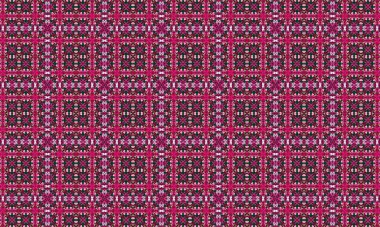 Canlı pembe ve siyah renkleri olan karmaşık geometrik desen, tasarımlara, arka planlara ve dekorlara zarafet ve incelik katmak için mükemmel.