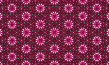 Sersemletici çiçek desenleri zengin kestane rengi arka planda canlı pembe çiçekler, dekoratif tasarımlar ve sanat projeleri için mükemmel.