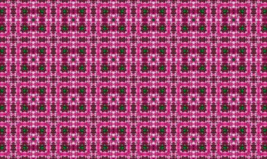 Canlı pembe ve yeşil renkler içeren karmaşık çiçek deseni, her tasarım projesine zarafet ve incelik katmak için mükemmel.