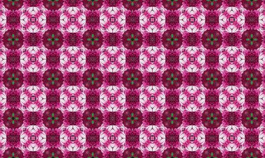 Yeşil aksanlı göz kamaştırıcı pembe çiçek deseni, lüks tasarımlar, moda ve dekoratif arka planlar için mükemmel.