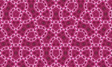 Canlı dairesel tasarımlar içeren karmaşık pembe çiçek desenleri. Her projeye zarafet ve tarz katmak için mükemmel.