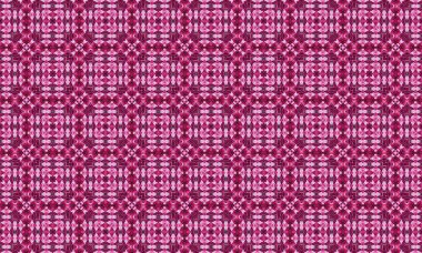 Geometrik tasarım elementleriyle karışık pembe ve mor desenli, dekoratif arka planlar, tekstil veya sanatsal projeler için mükemmel.