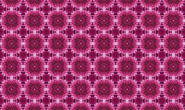 Yaratıcı projeler için canlı tasarımlar ve şekillerle karışık pembe çiçek desenleri