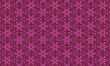 Mor aksanlı karışık pembe çiçek deseni dekoratif tasarımlar ve yaratıcı projeler için mükemmel.