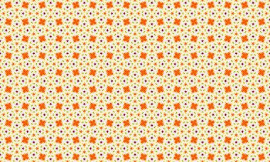 Beyaz arkaplanda canlı ve renkli bir yıldız deseni, her tasarım projesine zerafet ve cazibe katmak için mükemmel..