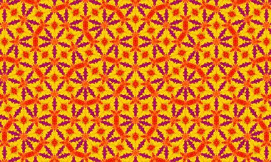 Sersemletici sarı, turuncu ve mor çiçekli desen tasarım ve arka plan için mükemmel.