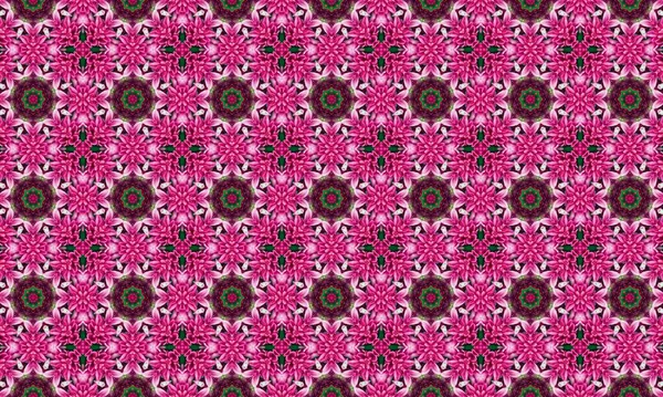 Sersemletici pembe çiçek deseni, yeşil aksanlı, tasarımlara renk ve zarafet katmak için mükemmel, kesintisiz doku tekrarı ile