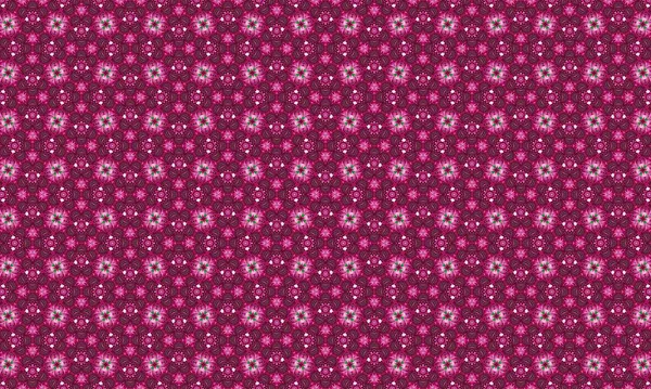 Dekoratif kullanım için beyaz ve yeşil detaylarla karışık pembe çiçek deseni