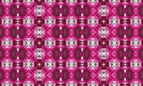 Zarif tasarım ve şekillerle karışık pembe çiçek deseni