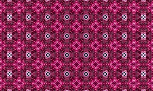Büyüleyici geometrik tasarımlarla karışık pembe ve mor kaleydoskop deseni