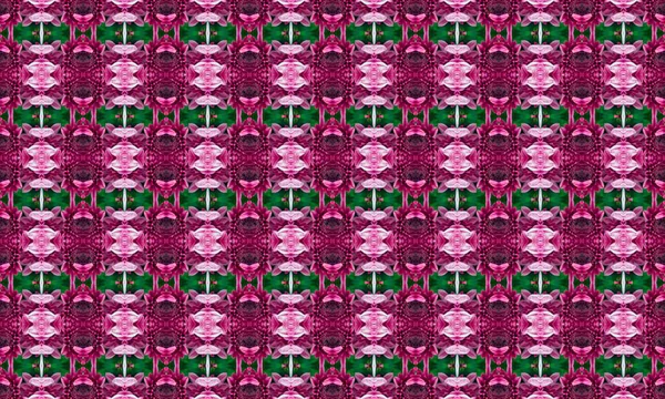 Detaylı tasarımlarla canlı pembe ve yeşil renkler içeren karmaşık çiçek desenleri, dekoratif ve sanatsal uygulamalar için mükemmel.