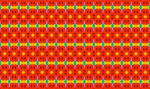Canlı renkleri ve detaylı tasarımı olan karmaşık geometrik desen