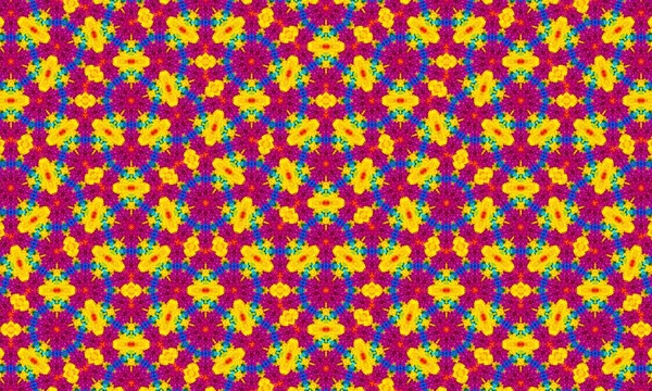 Projenize parlak sarı ve pembe renkleri olan bu çiçek desenli bir renk katın