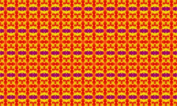 Sari, kirmizi ve mor renkli, tekrarlayan şekilleri içeren büyüleyici bir geometrik desen tasarimlara dinamik bir dokunus eklemek icin mukemmel..