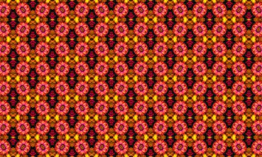 Siyah arka planda renkli çiçeklerin yer aldığı çarpıcı çiçek deseni tasarım ve dekorasyon için mükemmel.