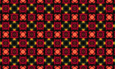 Göz kamaştırıcı çiçek desenleri. Karanlık arka planda canlı çiçekler. Duvar kağıdı, kumaş veya dekorasyon için mükemmel.