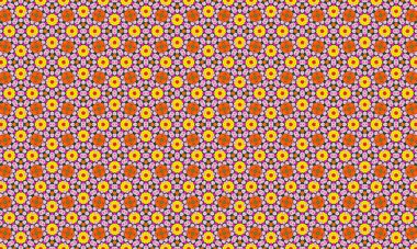 Projenize yeşil arka planda renkli çiçeklerin yer aldığı bu canlı çiçek deseni ile bir renk patlaması ekleyin, tasarım, dekorasyon ve yaratıcı projeler için mükemmel