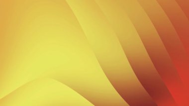 Dinamik soyut arkaplan, parlak turuncu, sarı ve kırmızı renkli eğriler tasarıma modern bir dokunuş eklemek için mükemmel.