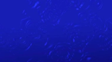 Çarpıcı mavi soyut arkaplan, akan desenler ve canlı renklerle