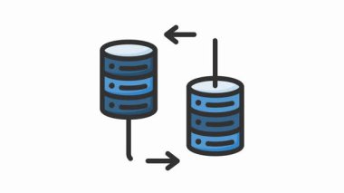 Verimli veri sunucuları modern teknoloji ortamında iletişim kuruyor
