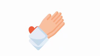 İş ortamında avucunun içine bakan profesyonel bir el hareketi.