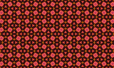 Projenize pembe ve turuncu çiçekleri parlak siyah arka planda barındıran bu büyüleyici çiçek deseni ile renk ve enerji katın