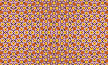 Yeşil arka planda renkli çiçekleri olan güzel çiçek deseni dekoratif tasarımlar ve dokular için mükemmel.