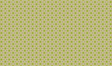 Açık arkaplanda yeşil ve sarı çiçekli zarif çiçek deseni, duvar kağıdı ya da tekstil tasarımı için mükemmel.