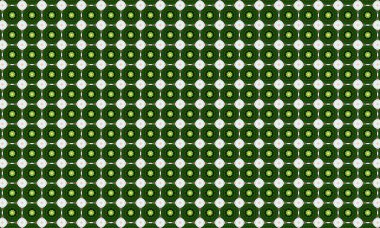 Modern tasarım projeleri için güzel yeşil ve beyaz geometrik kusursuz desen