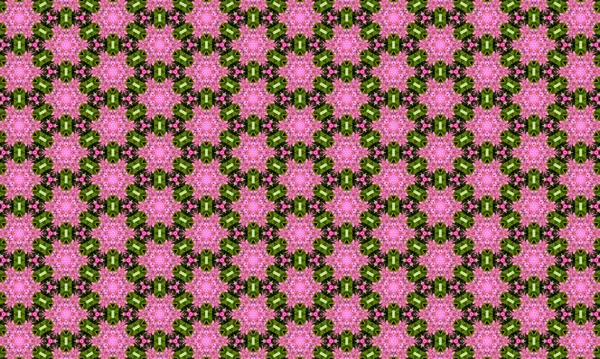 Göz kamaştırıcı çiçek desenleri, parlak pembe çiçekler ve siyah arka planda yeşil yapraklar, kumaş, duvar kağıdı ve dekorasyon tasarımları için mükemmel.