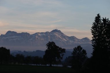 Görkemli Alp manzarası manzarası