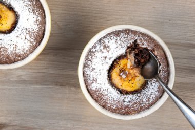 Çikolata tatlı armut ile 