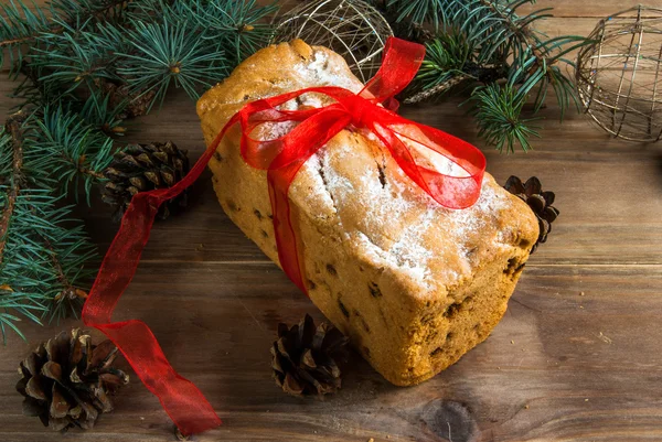 Traditioneller Weihnachtskuchen — Stockfoto