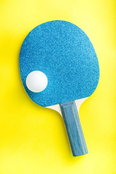 Zomer Sport Activiteit Concept Heldere Ping Pong Tennis Paddle Rackets — Stockfoto