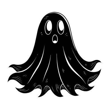 Şirin Hayalet Çizgi Film Çizimi Cadılar Bayramı Karakter Tasarımı