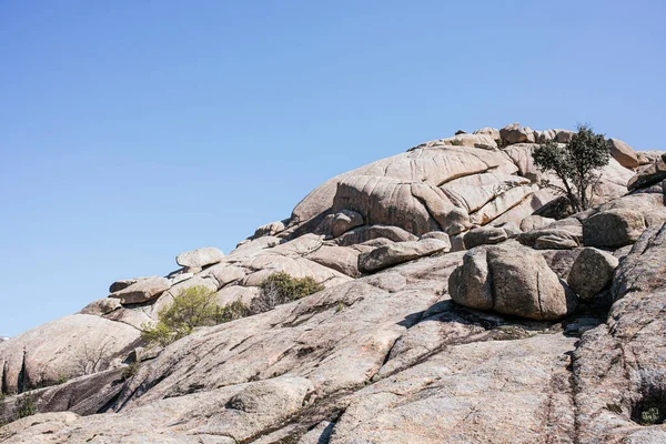 Meraviglioso Paesaggio Pietra Nel Parco Naturale Chiamato Pedriza Madrid Spagna — Foto Stock