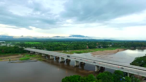 Köprü Nehri. Tak Tayland. — Stok video