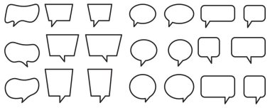 Komik Konuşma Baloncuk Seti. Sohbet Baloncuk Koleksiyonu. Diyalog Balon Paketi. El Yazması Konuşma Baloncukları