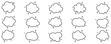 Sohbet Baloncuk Koleksiyonu. Komik Konuşma Baloncuk Seti. Diyalog Balon Paketi. Çizgi film mesaj baloncukları. Konuşma Metni Pankartları