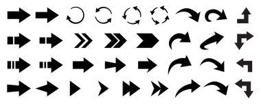 Ok simgesi. Ok vektör koleksiyonu. Ok at. İmleç. Modern basit oklar. Ok vektör simgesi. 