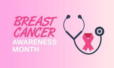 Meme Kanseri Farkındalığı Ayı her yıl ekim ayında gözlemlenir. Pembe Kurdele Şablon Tasarımı. Sağlık Kampanyaları ve Farkındalık Afişleri. Web tarayıcısı için sosyal pazarlama ve afiş