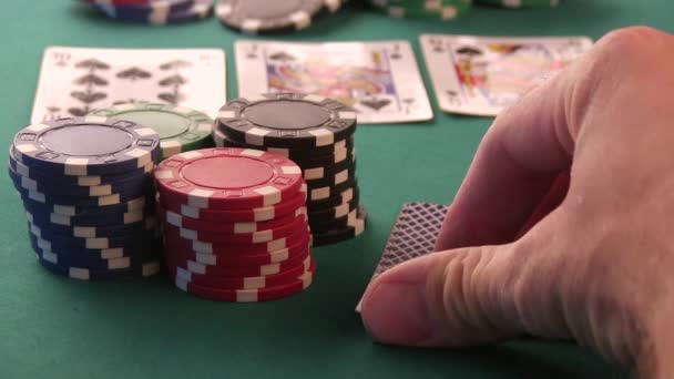 Royal Flush. AS i król w ręku — Wideo stockowe